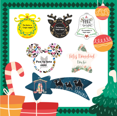 Adornos Colgantes Navideños en DM3
